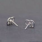 NEW Sterling Silver Plated Elephant Outline Small Stud Earrings .925 University of Alabama Photo 4