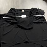 Chico's  Black Double-Layer‎ East West Flowy Top Size 3 (L) Photo 7