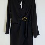 Topshop NWT Black Wrap Dress 6 Photo 1