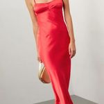 Anna October Waterlily Midi Dress Red Size XS Photo 0