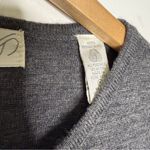 Lord and Taylor  Merino Wool Vintage Long Sleeve Sweater Gray Dress Size Medium Photo 5