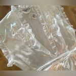 Linea Donatella NWT  Bridal Baby Doll Robe White w/ Embellishment Med ROB… Photo 6