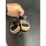 Dansko Charlotte Leather Black Cork Wedge Sandals EU 36 US 5.5-6 Photo 6