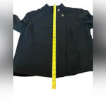 Rachel Roy RACHEL Black Mock Neck Moto Jacket Blazer, Size 4 Photo 9