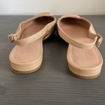 Nordstrom  Весса Pointed Toe Slingback Leather Flat Buckle Accent Tan Size 8 Photo 4