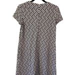 J. McLaughlin Shift Dress with Zipper Back and Pockets, Short Sleeve, Geometric Photo 1