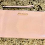 Michael Kors Jet Set Large Pink Leather Zip Clutch Wristlet - EUC Photo 2