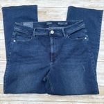 J. Jill Denim Jeans Sz 12 Kick Flare Ankle Darn Wash Distressed Raw Hem NWT Blue Photo 0