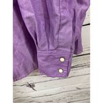 Schmidt  Women’s Workwear Top Purple with Pearl Buttons Size 2X Photo 4