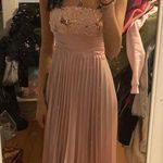 Blush Pink Floral Maxi Gown Dress Prom Size XS Photo 0