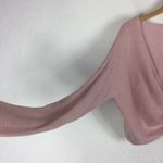 Lovers + Friends Spring Twist Sweater Dusty Rose Plunge Front Womens Small Photo 9