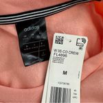 Adidas Glo Pink White Sweatshirt size Medium Crew Neck Long Sleeves NWT Stripes Photo 8