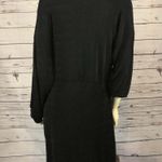 ASOS NWT  DESIGN Curve long sleeve mini wrap sexy dress in black size 14 Photo 8