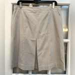 Fabiana Filippi Made in Italy Designer Beige Front Pleat Skirt Size Large L Tan Photo 9
