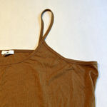 BP Ribbed Tank Top 4X Brown Sleeveless Crop Cami Casual Photo 3