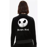 Disney The Nightmare Before Christmas Pumpkin King Velour Jacket size small  Photo 1
