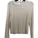 ZARA top with white lace collar Photo 0