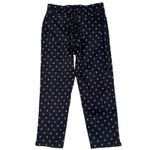 Ralph Lauren Pants Womens 12 Navy Blue Nautical Anchor Print Straight Leg Photo 2
