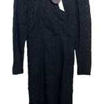 byTimo Black Lace Mock Neck Puff Sleeve Shift Dress NWT Sz. XS Photo 0