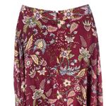 BCBGMAXAZRIA  Floral Print Toile Handkerchief Midi Skirt Red Size XS Photo 9