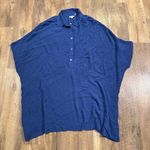 Elan  Deep Blue Textured Swim CoverUp dress XS Photo 0