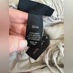 Lane Bryant NEW  Wide leg Pull on‎ Linen Pants Sand Tan Minimalist Neutral 0237 Photo 9