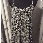 Hippie Rose  Large Floral Sun Dress Lined Ruffle Spaghetti Strap SpringBlack Photo 0