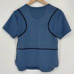 Adidas By Stella McCartney Run Loose Tee Women’s Size XS Blue Gray & Black EUC! Photo 5