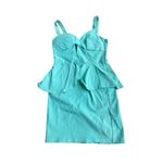 Charlotte Russe Small Seafoam Green / mint green Mini dress waist-defining peplum sexy summer​ Photo 6