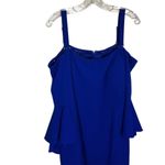 R&M Richards Plus 20W Blue Off the Shoulder Knee Length Dress Optional Straps Photo 1