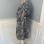 Doncaster Trench Coat Belted Abstract Print Black & White Size 12 Photo 4