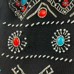 Victoria Jones Vintage Beaded Mock Neck Tunic Sweater Size M Photo 7