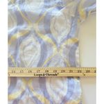 JM Collection  Multicolor Linen Button 3/4 Sleeve Summer Comfy Artsy Shirt Top 14 Photo 5