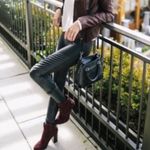 7 For All Mankind  Faux Leather Moto Leggings Photo 4