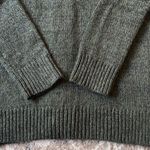 Market & Spruce  Women’s GreenButton Back Sweater with Black Elbow Patches Size M Photo 7