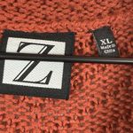 Vtg Women Cardigan Sweater XL Burnt Orange Long Photo 5