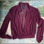 EXPRESS Vintage NWOT 90s  sheer open long sleeve collared blouse, size large Photo 7