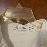 En Saison White Button Front Tunic Top Size M Photo 4