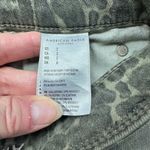 American Eagle  Denim Stretch Olive Green Camo Animal Print Mini Jean Skirt Size 2 Photo 7