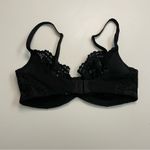 Victoria's Secret  Bra Unlined Demi Underwire Floral Lace Convertible Black Photo 4