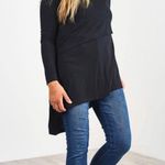 Latched Mama Women’s Long Sleeve Asymmetrical Teal Nursing Tunic XS Green Photo 7