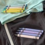 Coldwater Creek colorblock zip front performance wear track jacket large Photo 5