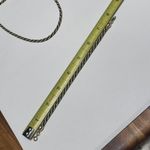 Trifari Women’s Signed  Gold Tone / Black Woven Rope Necklace / Bracelet Set Photo 5