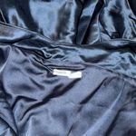 House Of CB NWOT  Dominique Crossover Strap Plunge Spruce Blue Mini Dress Size L Photo 3