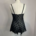 Source Unknown Petra Fashions Black Lace Sheer Romper Nightgown Y2K 90s Lingerie Size L Photo 2