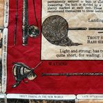 Wathne 🎣 Fly Fishing Silk Scarf Large Red Photo 2