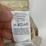 J Crew Sz 2 Dress Beige Gold Metallic Linen Shift Grommet V Photo 9