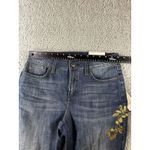 NYDJ  Alina Legging Jeans Women 10 P Lift Tuck‎ Slimming Embroidered Floral Pants Photo 2