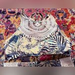 Roxy  Blue and Cream two Piece with Bohemian Crochet Detail, EUC!! Photo 1