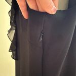 Kenar Black Sheer Ruffle’s In Front Sleeveless Cut Out Back 2 Buttons Sz 14 Photo 9